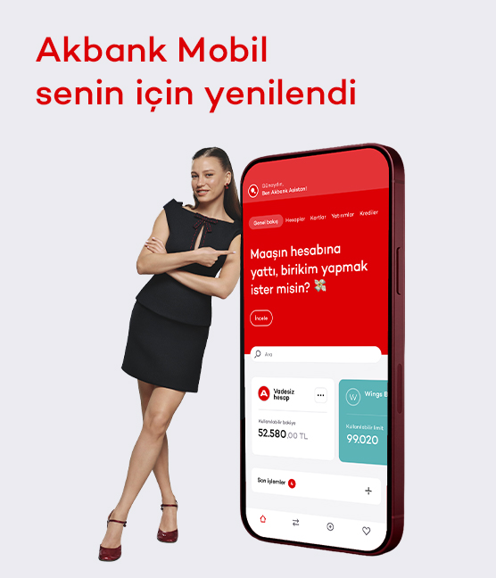 yeni akbank mobil anasayfa görseli