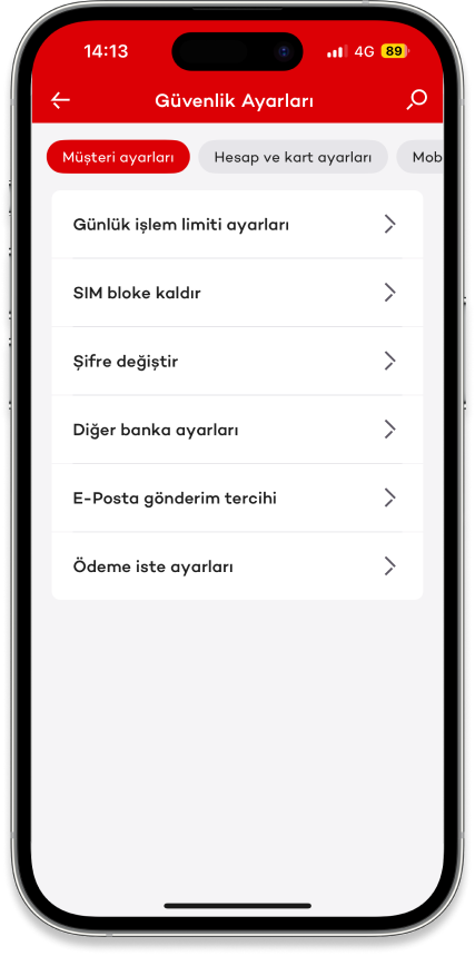 Güvenlik Ayarları