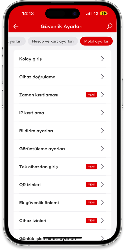 Güvenlik Ayarları