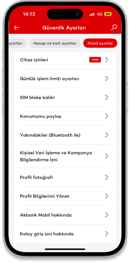 Güvenlik Ayarları