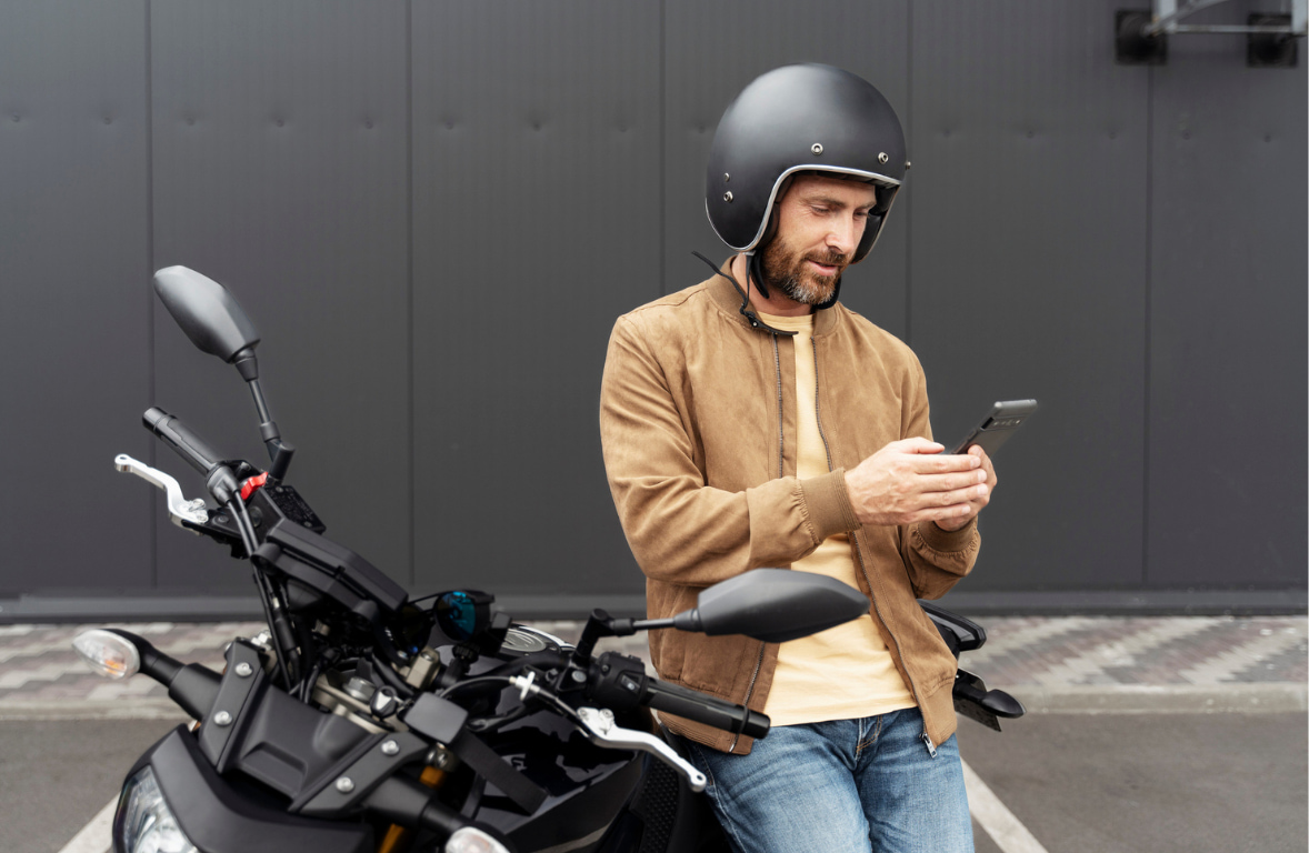 Motosiklet HGS Akbank Mobil'de