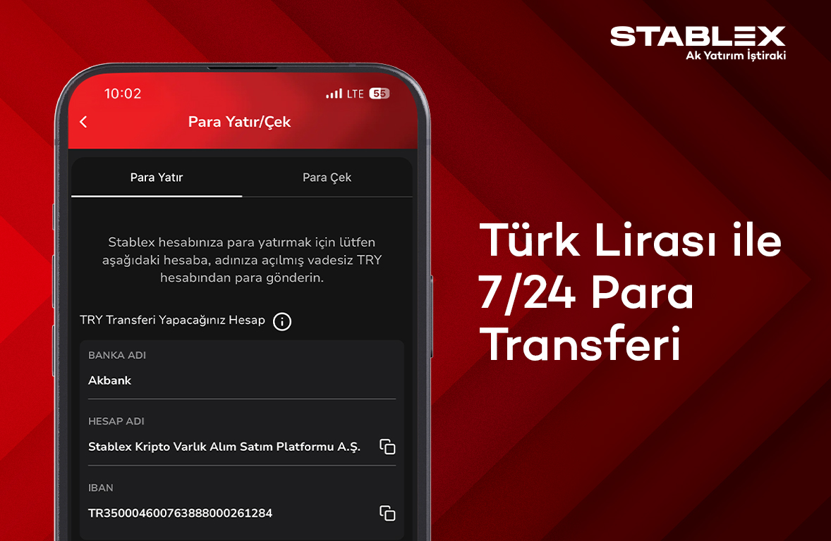 Türk Lirası ile 7/24 Para Transferi
